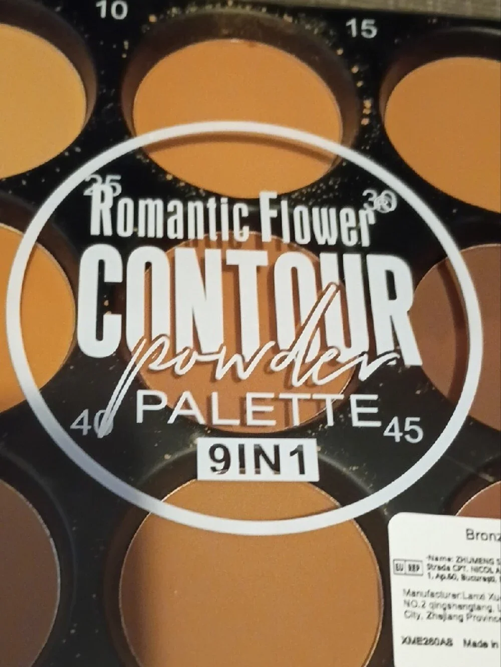 9-in-1 Contour Powder Palette - Warm Brown Shades